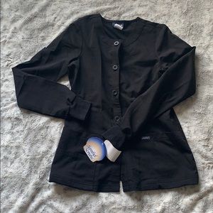 NWT Black scrub jacket